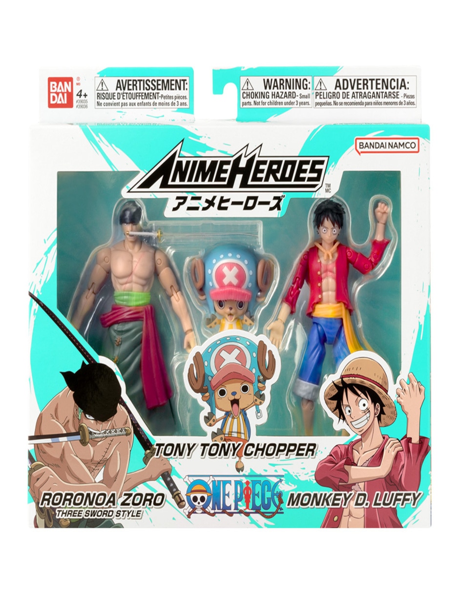 Set figuras acción articulada One Piece