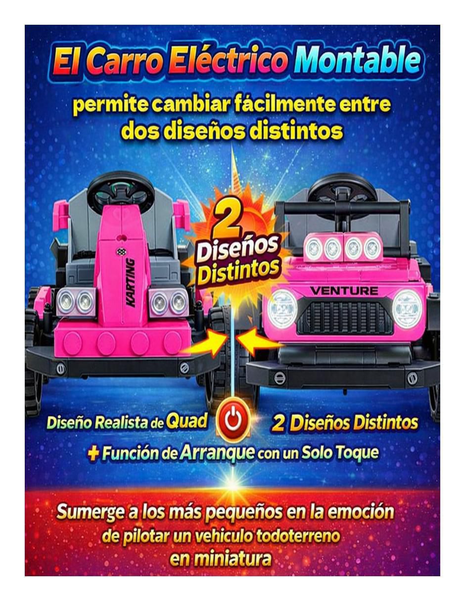 Automóvil montable con control remoto recargable unisex 2