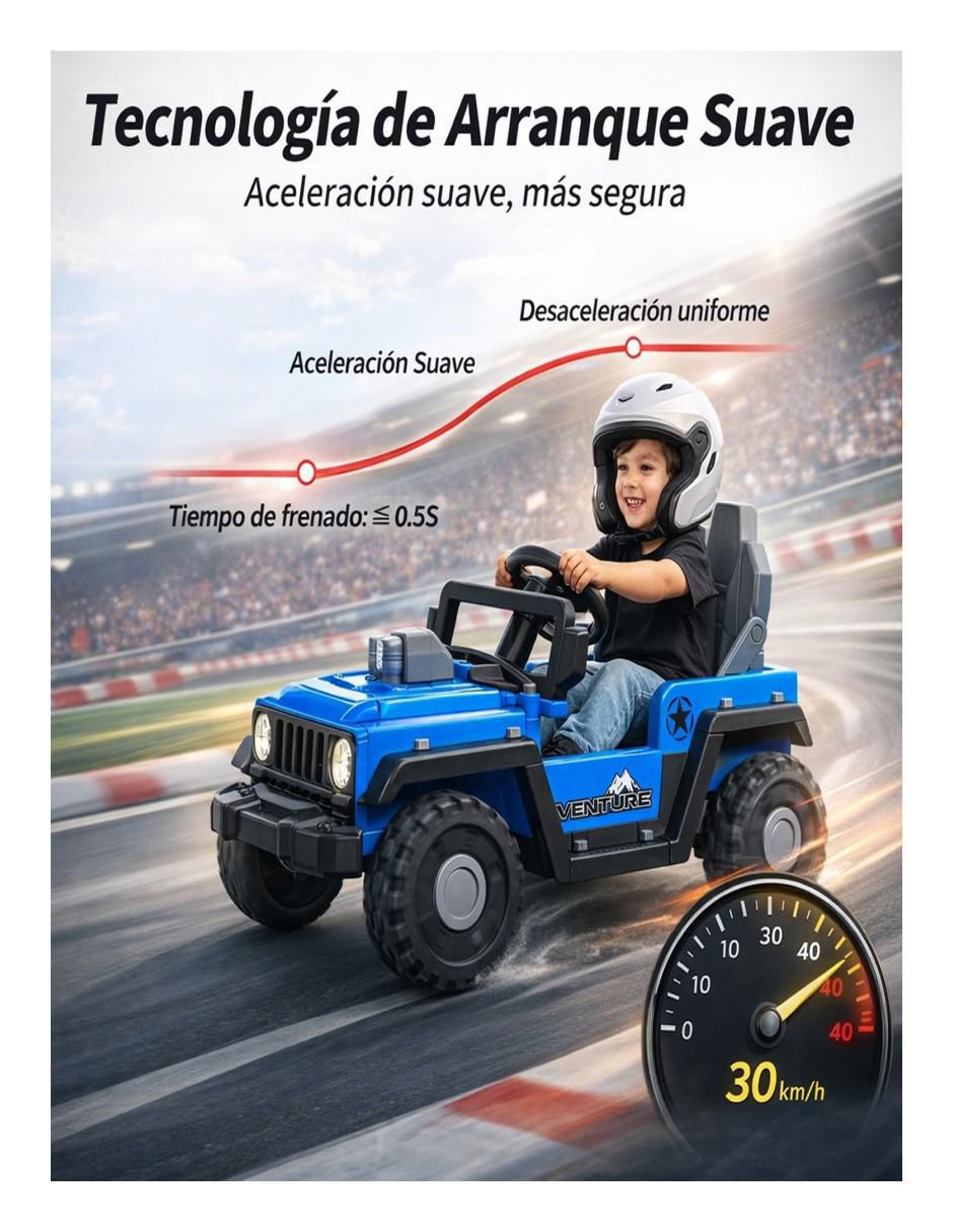 Automóvil montable con control remoto recargable unisex 4
