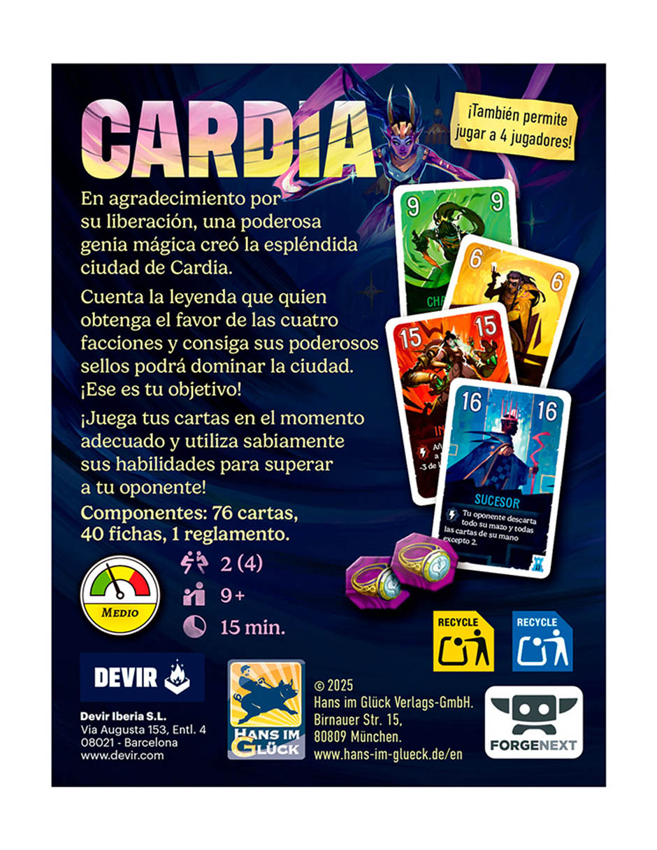 Duelo por Cardia Devir Familiar 2