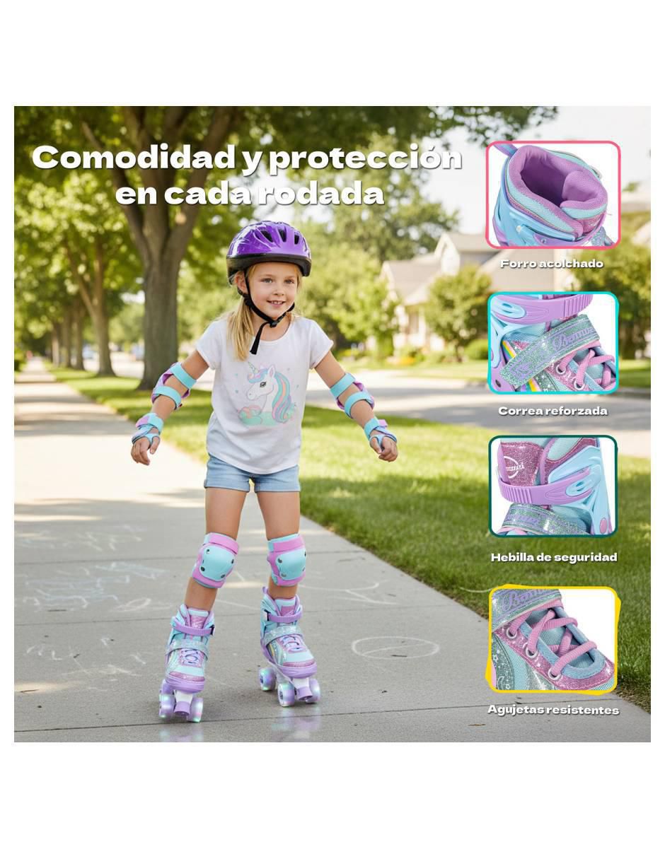 Patines de 4 ruedas para niña 4