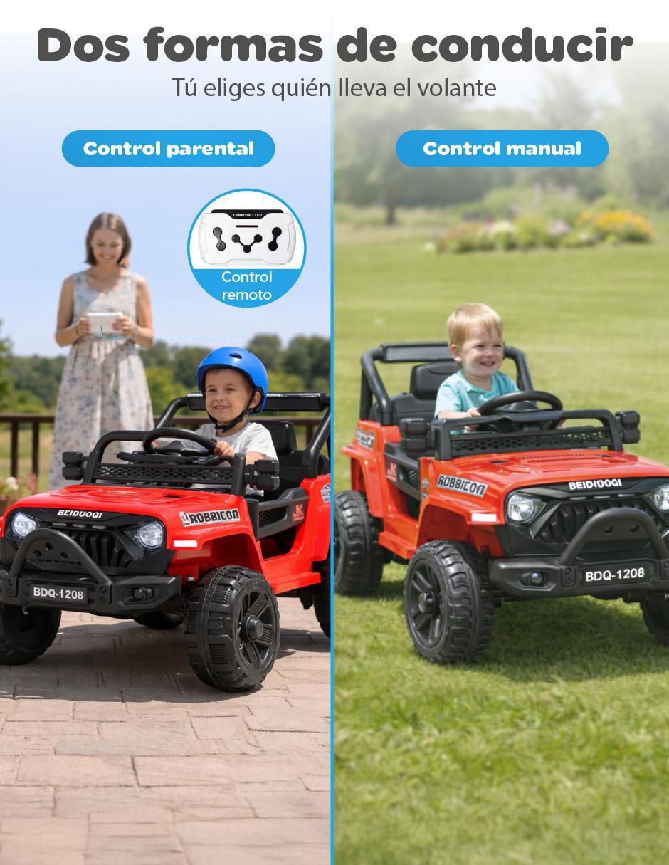 Automóvil montable "montable" "con control remoto" yei cosmo 4 x 4 "de" recargable "para" infantil / niños grandes unisex