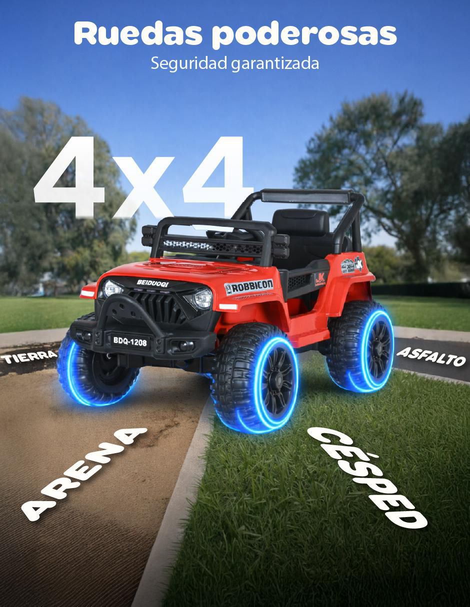 Automóvil montable "montable" "con control remoto" yei cosmo 4 x 4 "de" recargable "para" infantil / niños grandes unisex