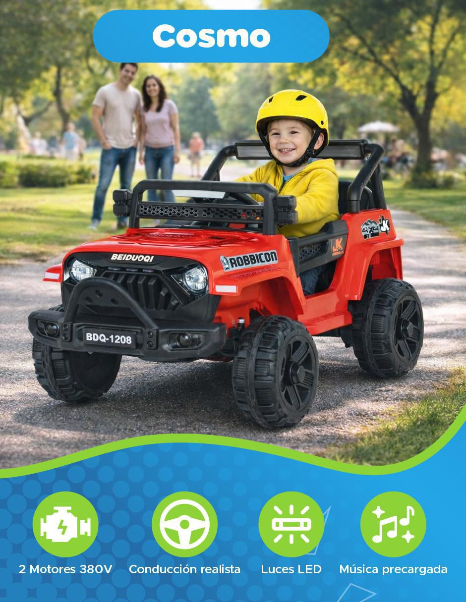 Automóvil montable "montable" "con control remoto" yei cosmo 4 x 4 "de" recargable "para" infantil / niños grandes unisex