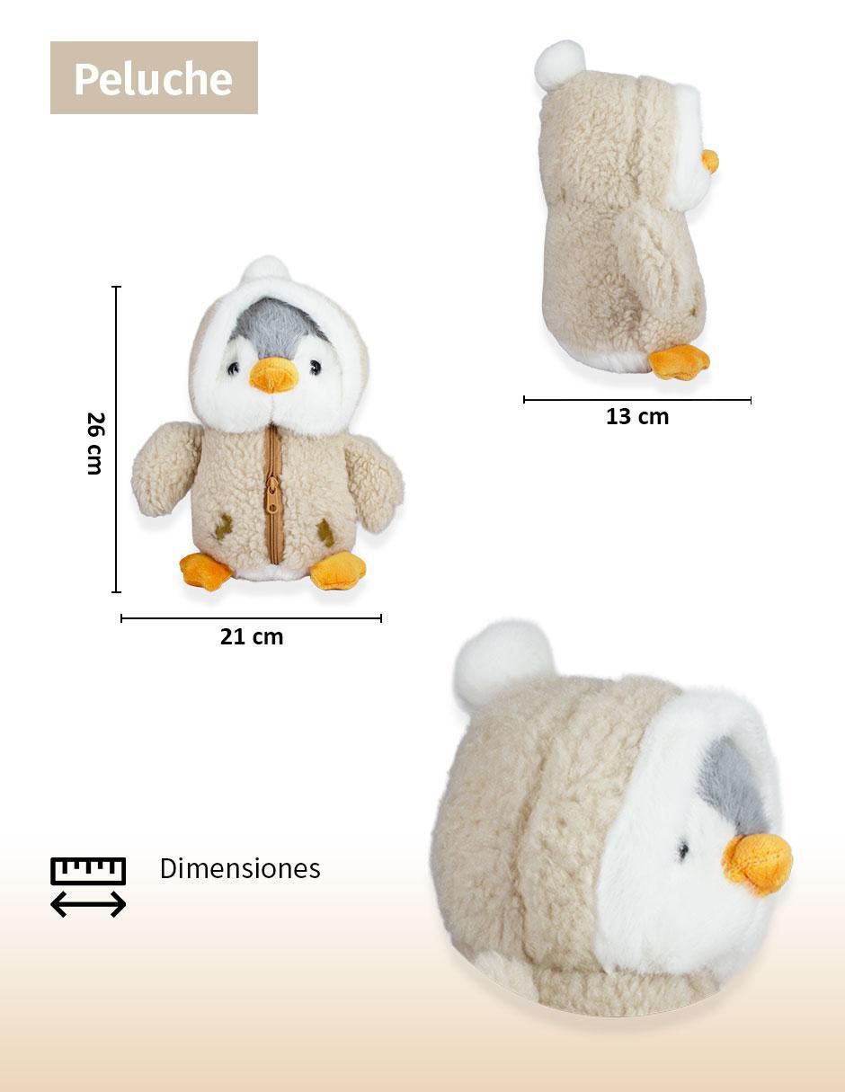 Peluche de pingüino de 26 cm 3