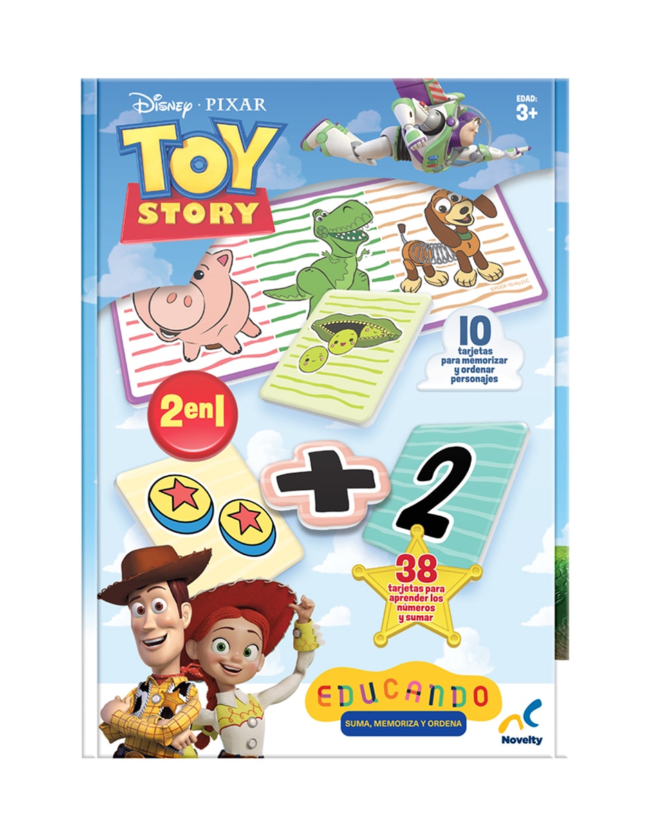 Juego de mesa preescolar educando: suma, memoriza y ordena Toy Story Preescolar 3