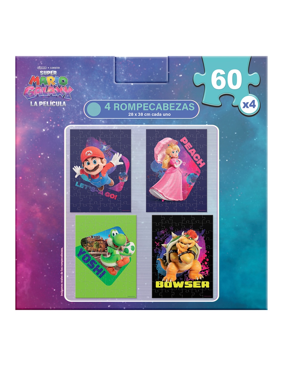 Set rompecabezas 4 en 1 rompecabezas de Super Mario Galaxy 240 piezas 4