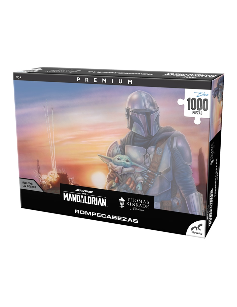 Rompecabezas Star Wars Premium Mandalorian Thomas Kinkade 1000 piezas 2