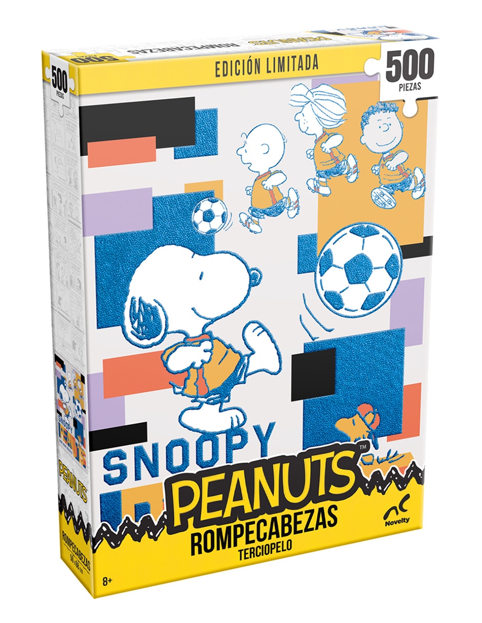 Rompecabezas Edición limitada Peanuts fútbol aterciopelado 500 piezas