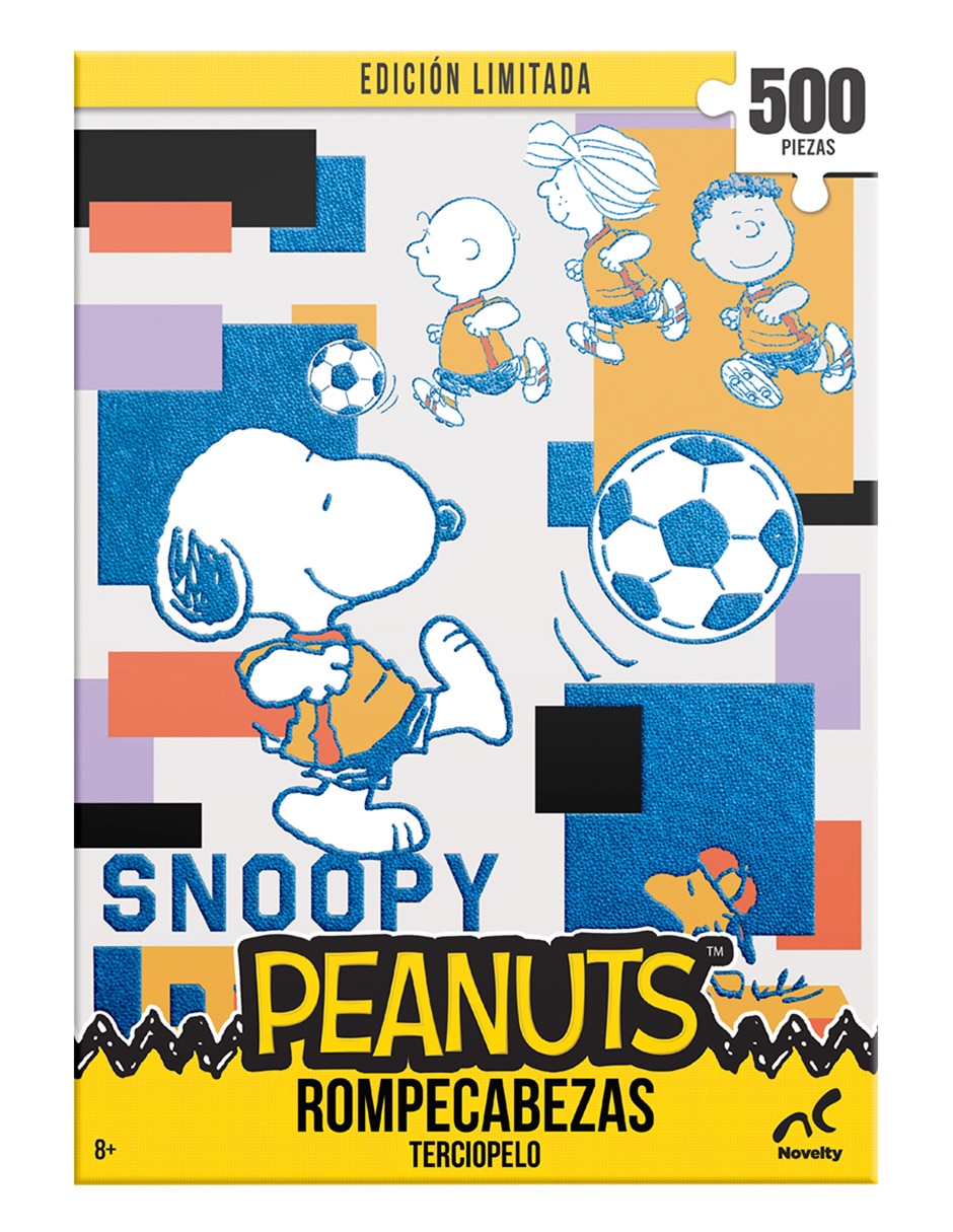 Rompecabezas Edición limitada Peanuts fútbol aterciopelado 500 piezas 3