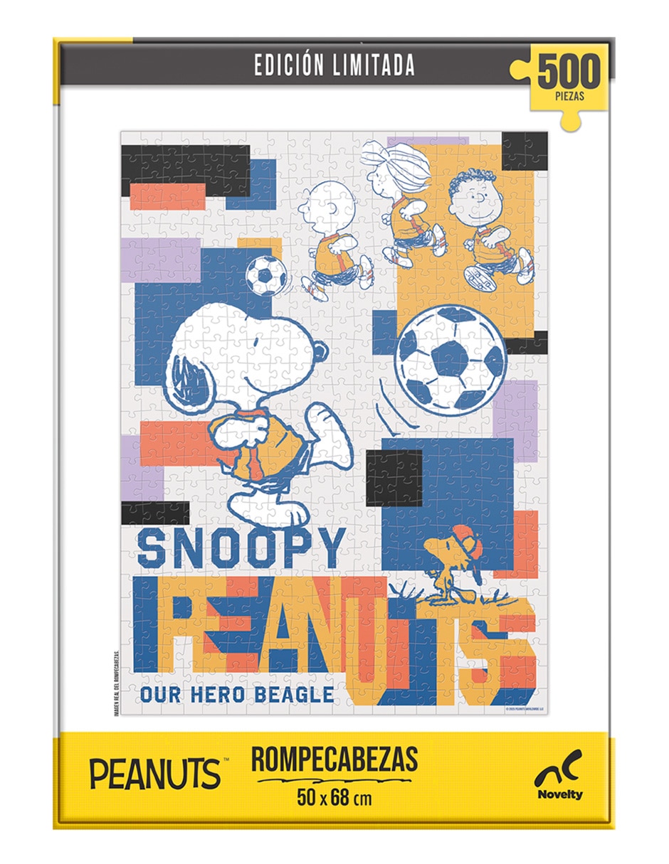 Rompecabezas Edición limitada Peanuts fútbol aterciopelado 500 piezas 4