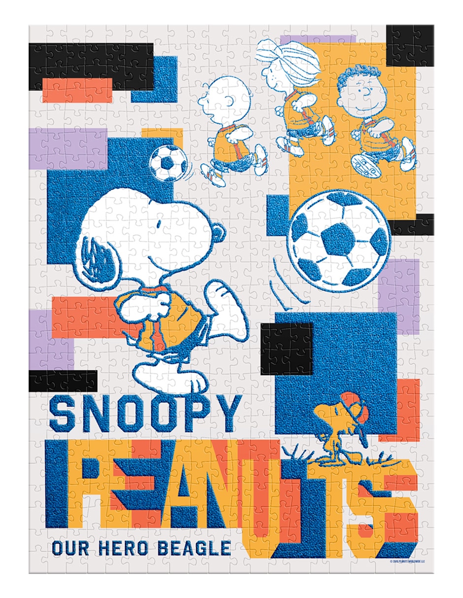Rompecabezas Edición limitada Peanuts fútbol aterciopelado 500 piezas 5