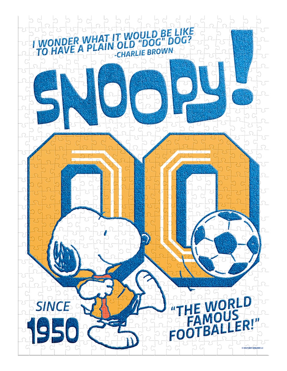 Rompecabezas Edición limitada Peanuts Futbol II aterciopelado 500 piezas 5