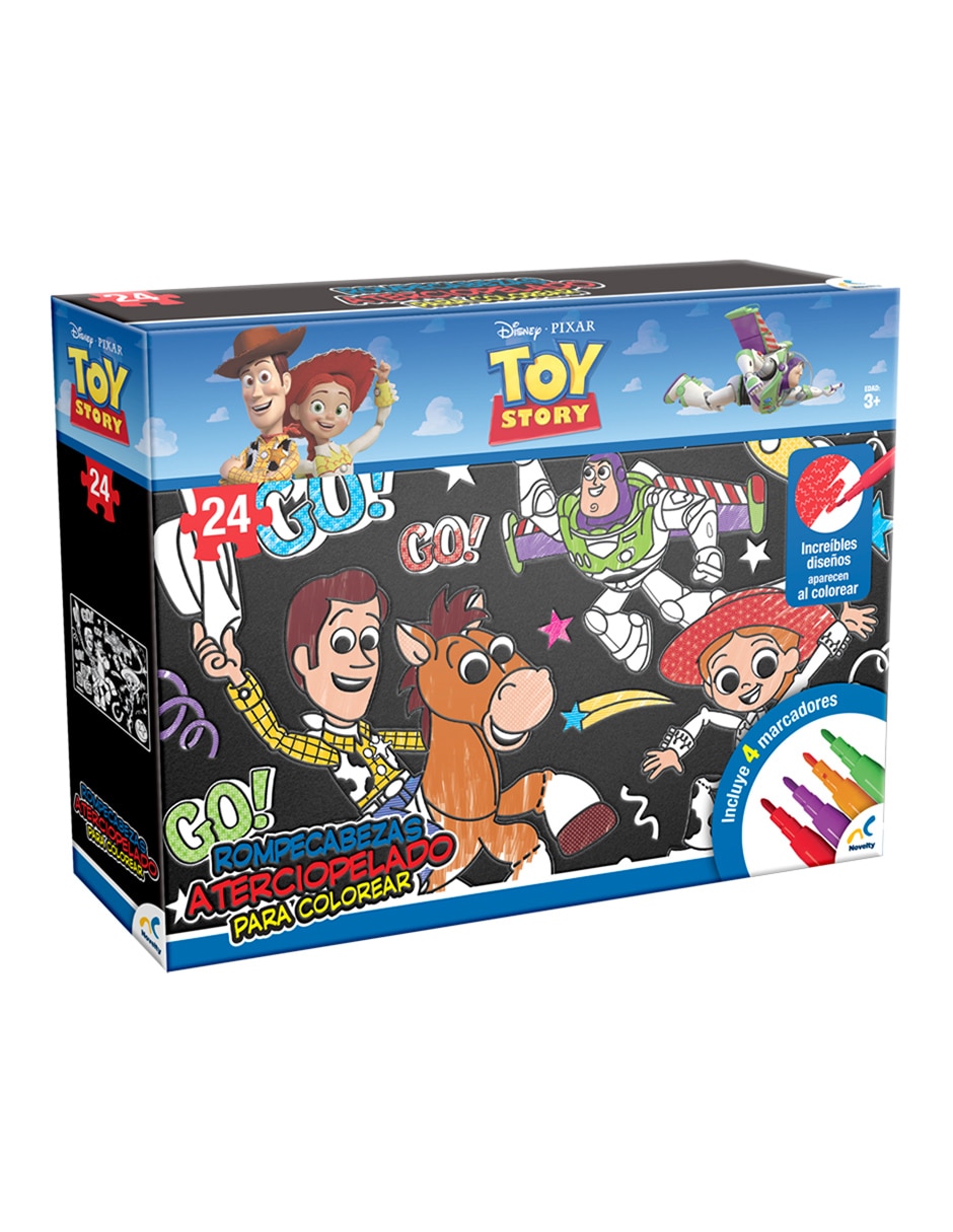 Rompecabezas Toy Story Aterciopelado para colorear 28 piezas