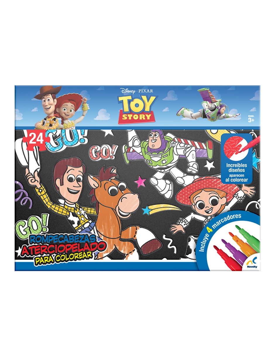 Rompecabezas Toy Story Aterciopelado para colorear 28 piezas 3