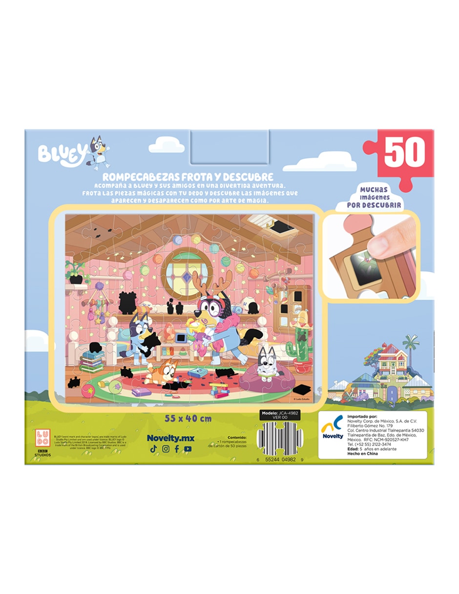 Rompecabezas infantil Frota y descubre Bluey 50 piezas 4