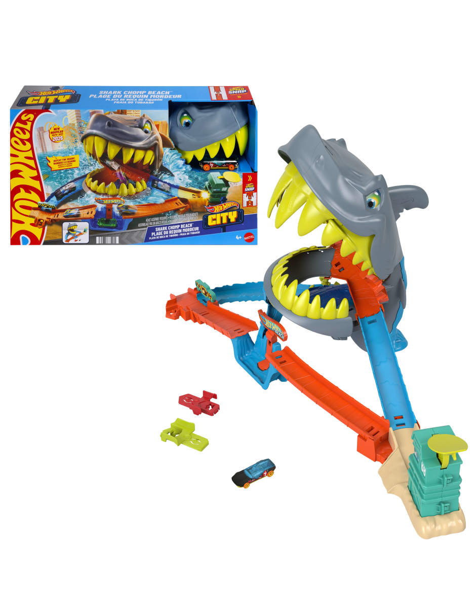 Pista armable Tiburón Hot Wheels: City 6