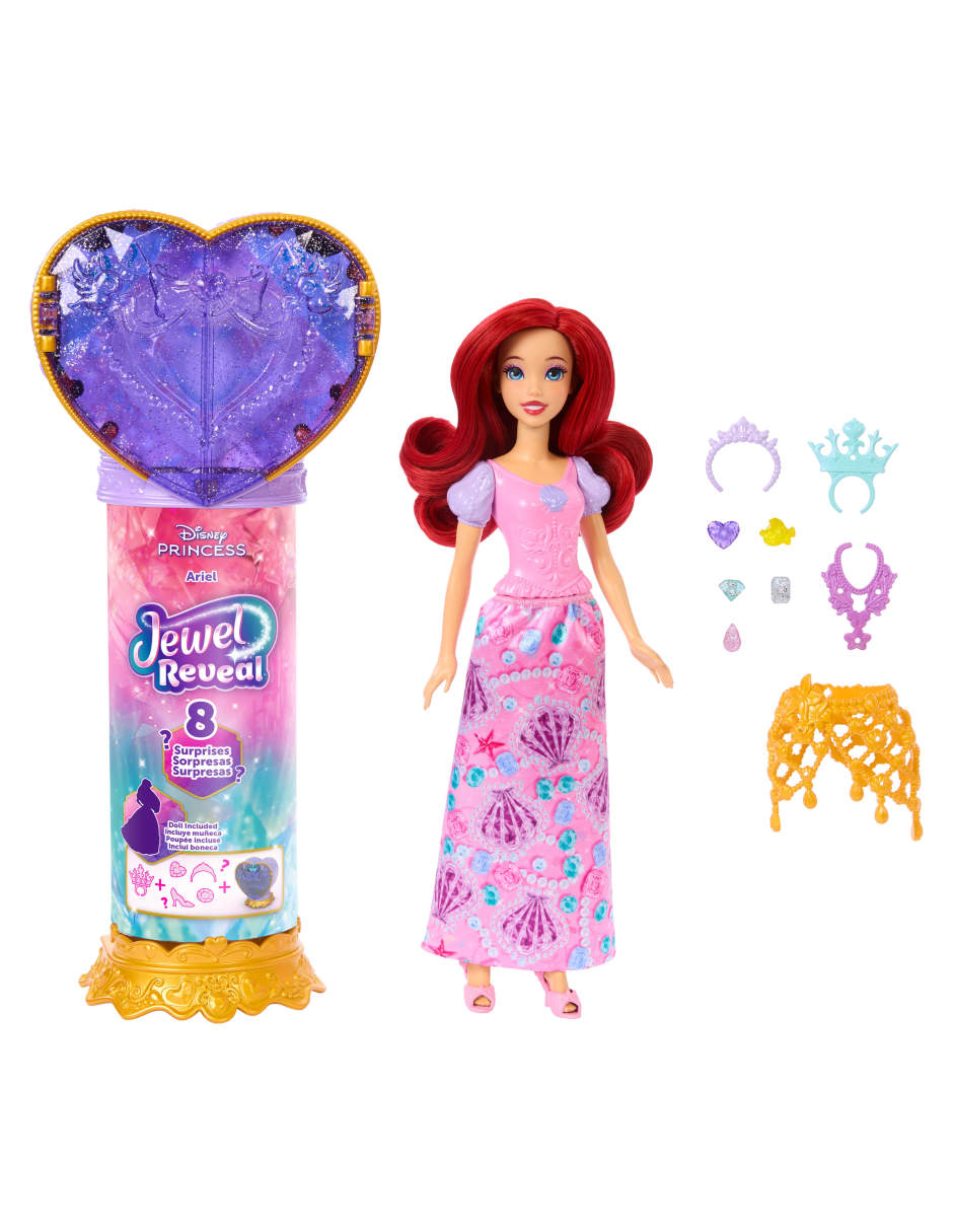 Muñeca Princesas Reveal Ariel 2