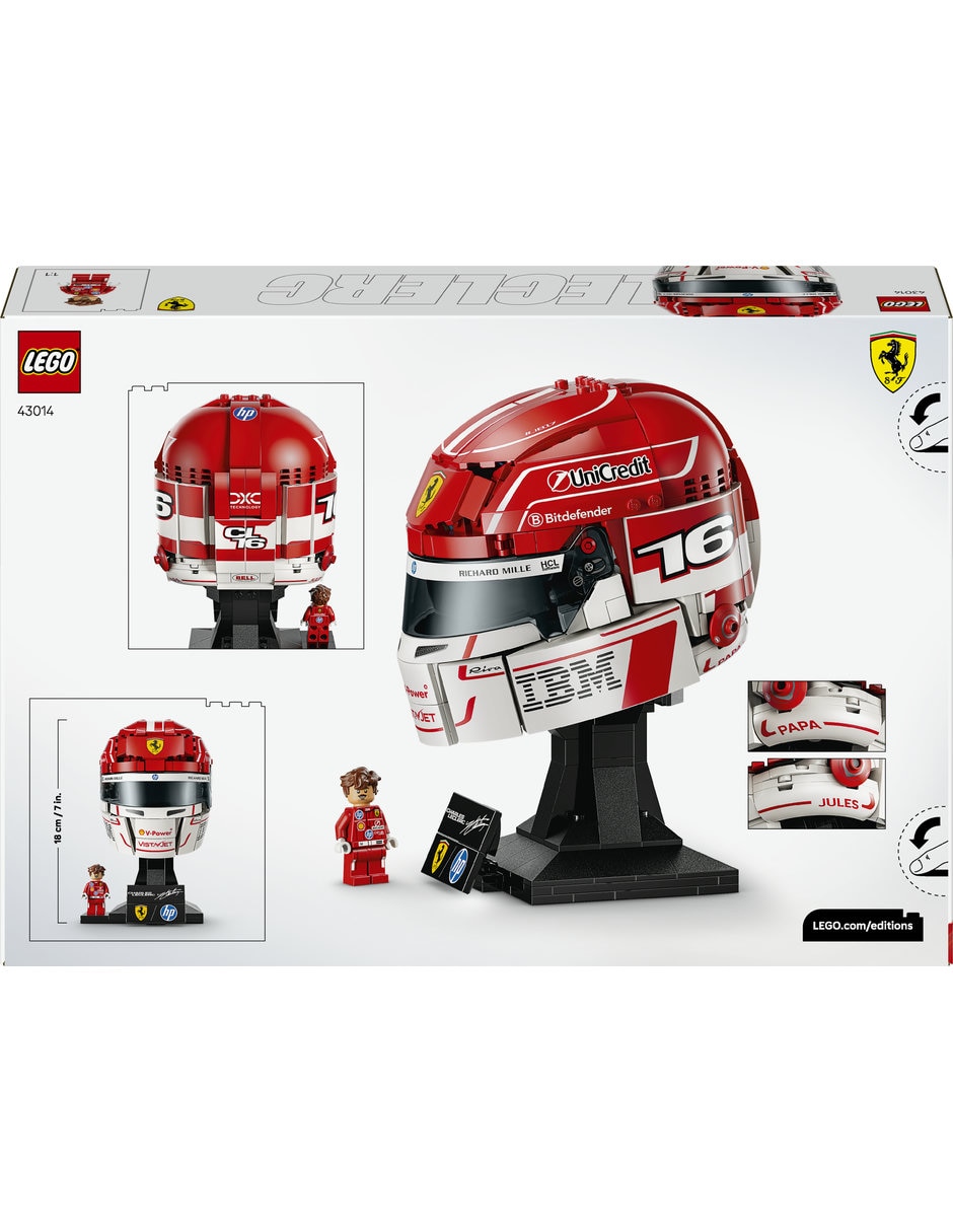 LEGO Scuderia Ferrari HP: Casco de Charles Leclerc 43014 Editions 3