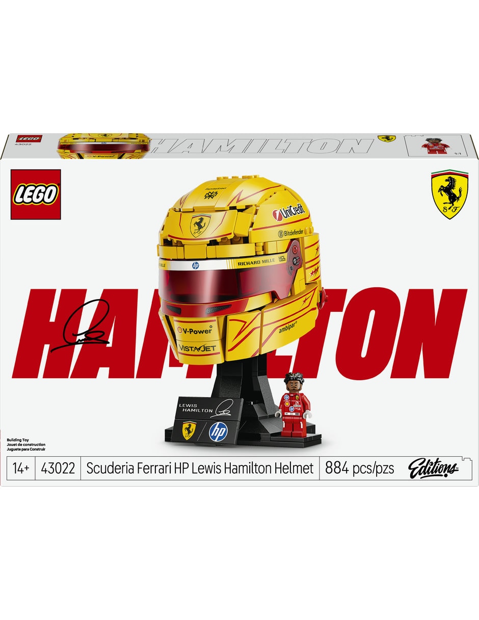 LEGO Scuderia Ferrari HP: Casco de Lewis Hamilton 43022 Editions 2
