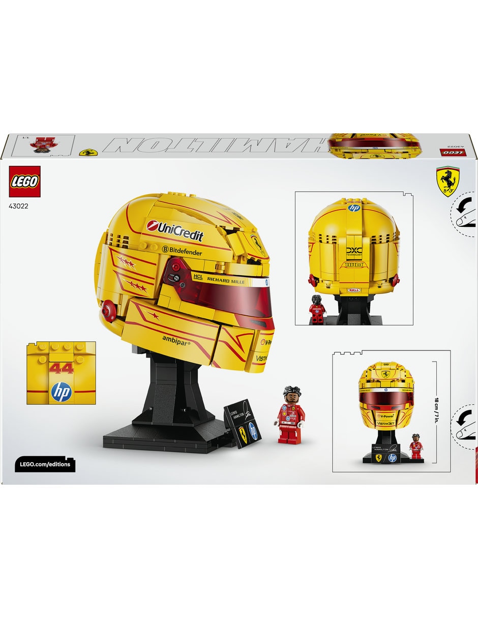 LEGO Scuderia Ferrari HP: Casco de Lewis Hamilton 43022 Editions 4